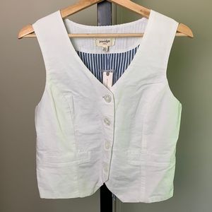 White Vest with contrast back
